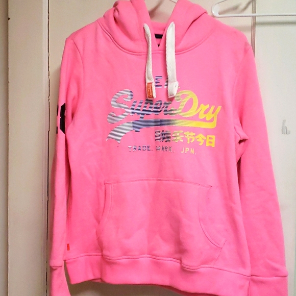 superdry sweatshirt pink